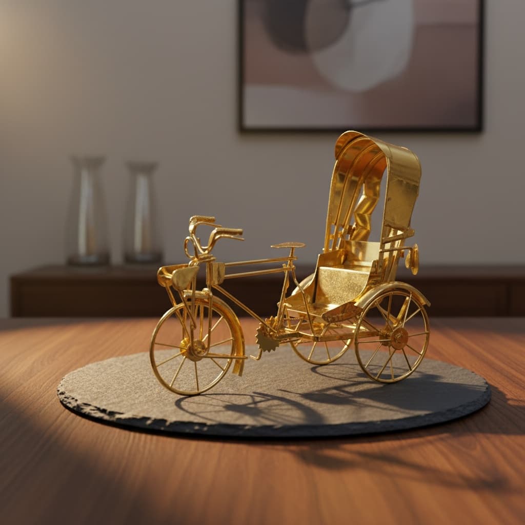 Gold Metal Ricshaw