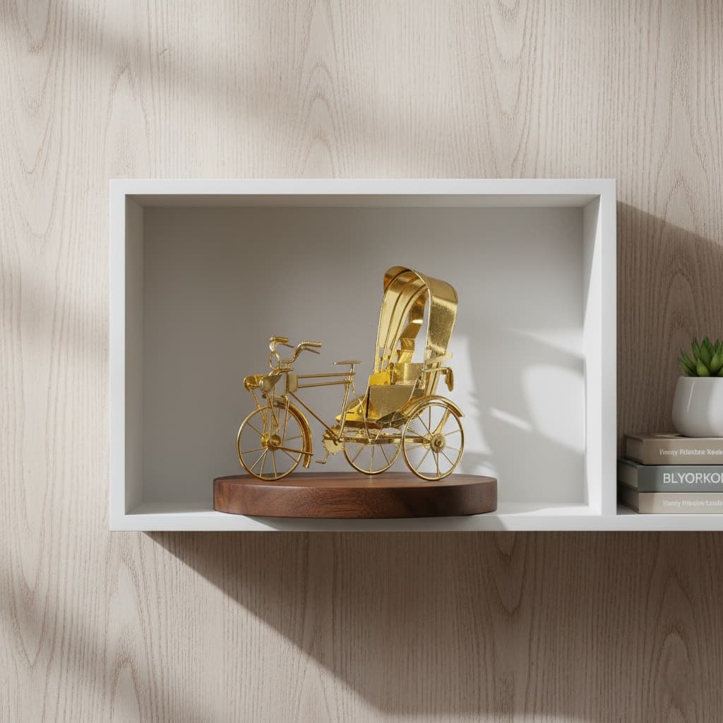 Gold Metal Ricshaw view 3