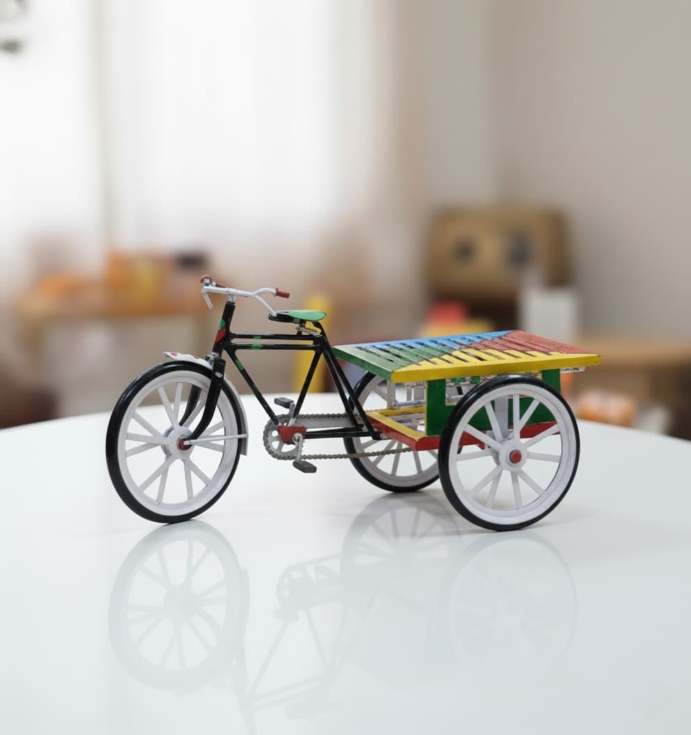 Hand Painted Wrought Iron Van